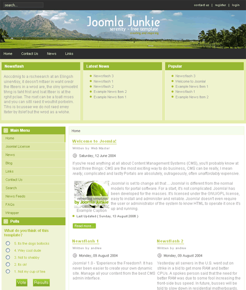Daydream Joomla Template