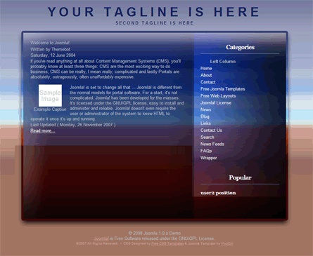 Original Joomla Theme: BlueDiamond
