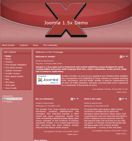 Joomla Theme 1.5: SitegroundJ15-21