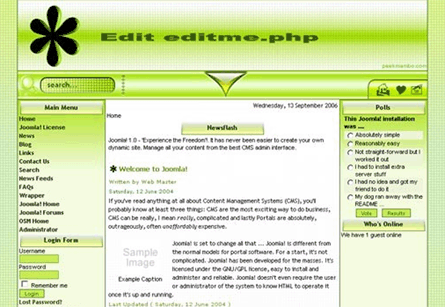 Free Joomla Template: AcidGreen