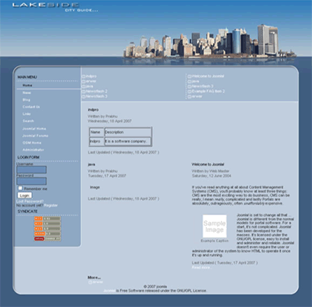 Free Joomla Template: Lakeside